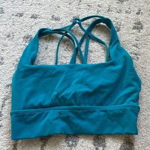 Buff bunny, teal bra